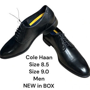 Cole Hana shoes,men leather NEW Oxford,Hawthorne Plain Ox,C32351,black,designer